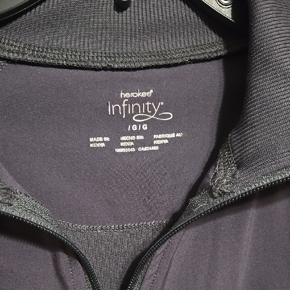 Cherokee Infinity Gray Scrub Jacket, Large